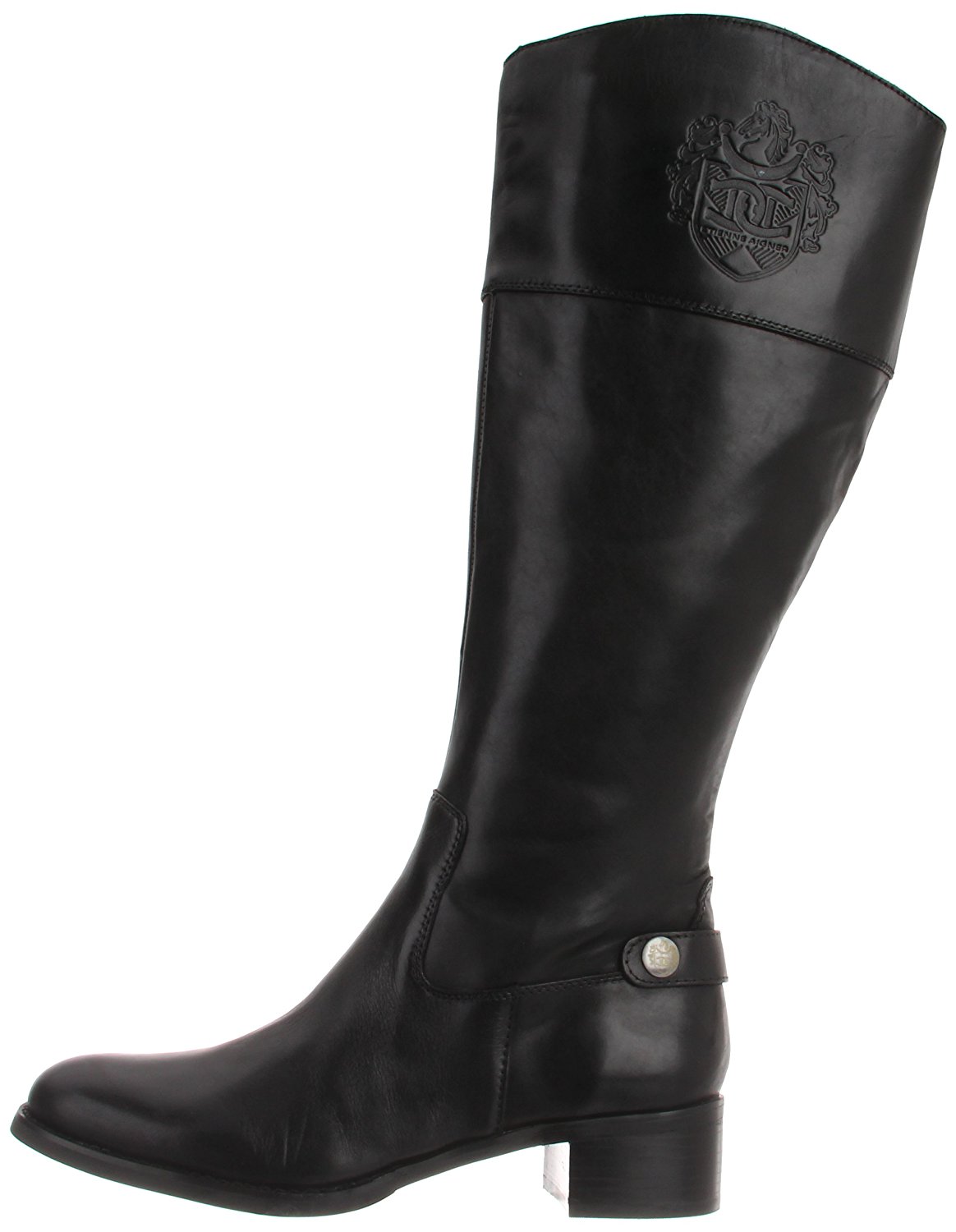 UPC 017119191697 product image for Etienne Aigner Womens Chip Leather Almond Toe Knee High Fashion, Black, Size 7.5 | upcitemdb.com