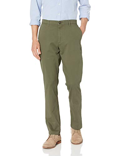 Men's Athletic-Fit Casual Stretch Khaki 