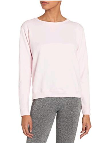 Women's V-Notch Pullover Fleece Sweatshirt, Pale, Pale Pink, Size Large  BaQy 90563654574 | eBay