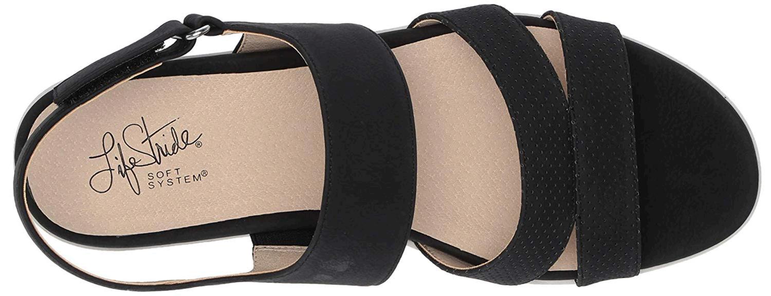 LifeStride Womens Flat Sandals in Black Color, Size 9 IOU | eBay