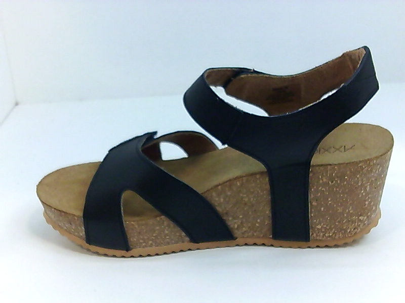 Axxiom Womens Platform Sandals in Black Color, Size 7 FDE