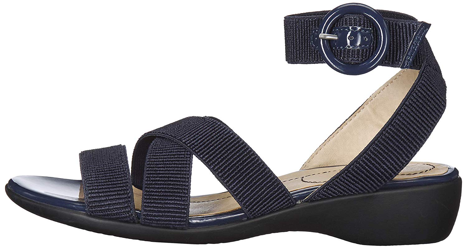 LifeStride Womens Flat Sandals In Blue Color, Size 6.5 QRZ | EBay