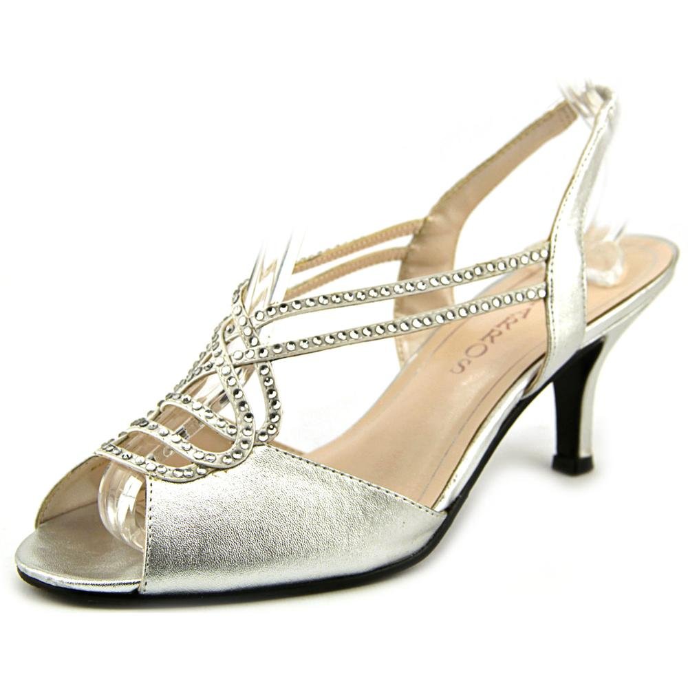 Caparros Womens Heeled Sandals in Silver Color, Size 6.5