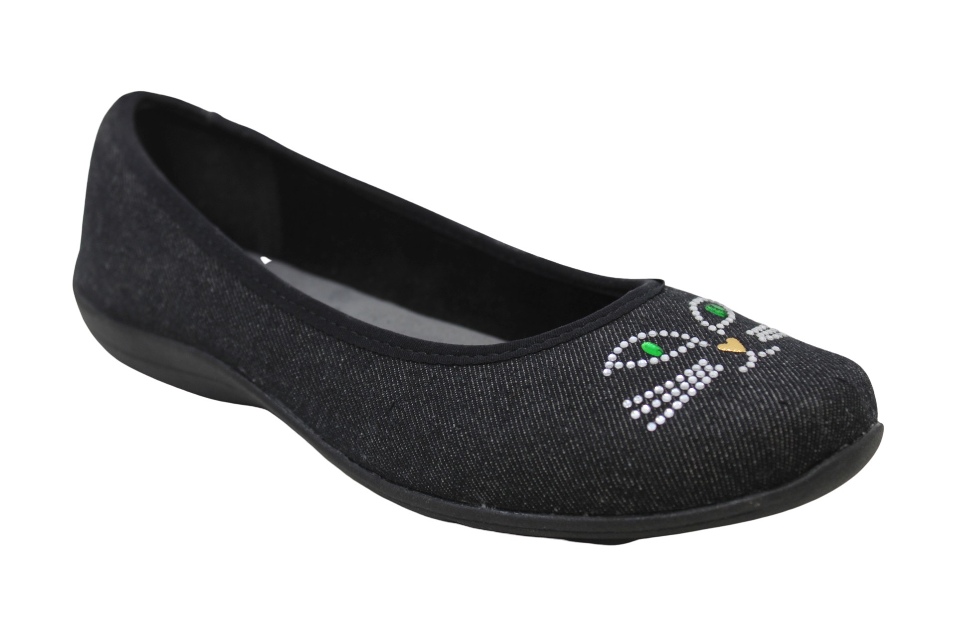soft black ballet flats