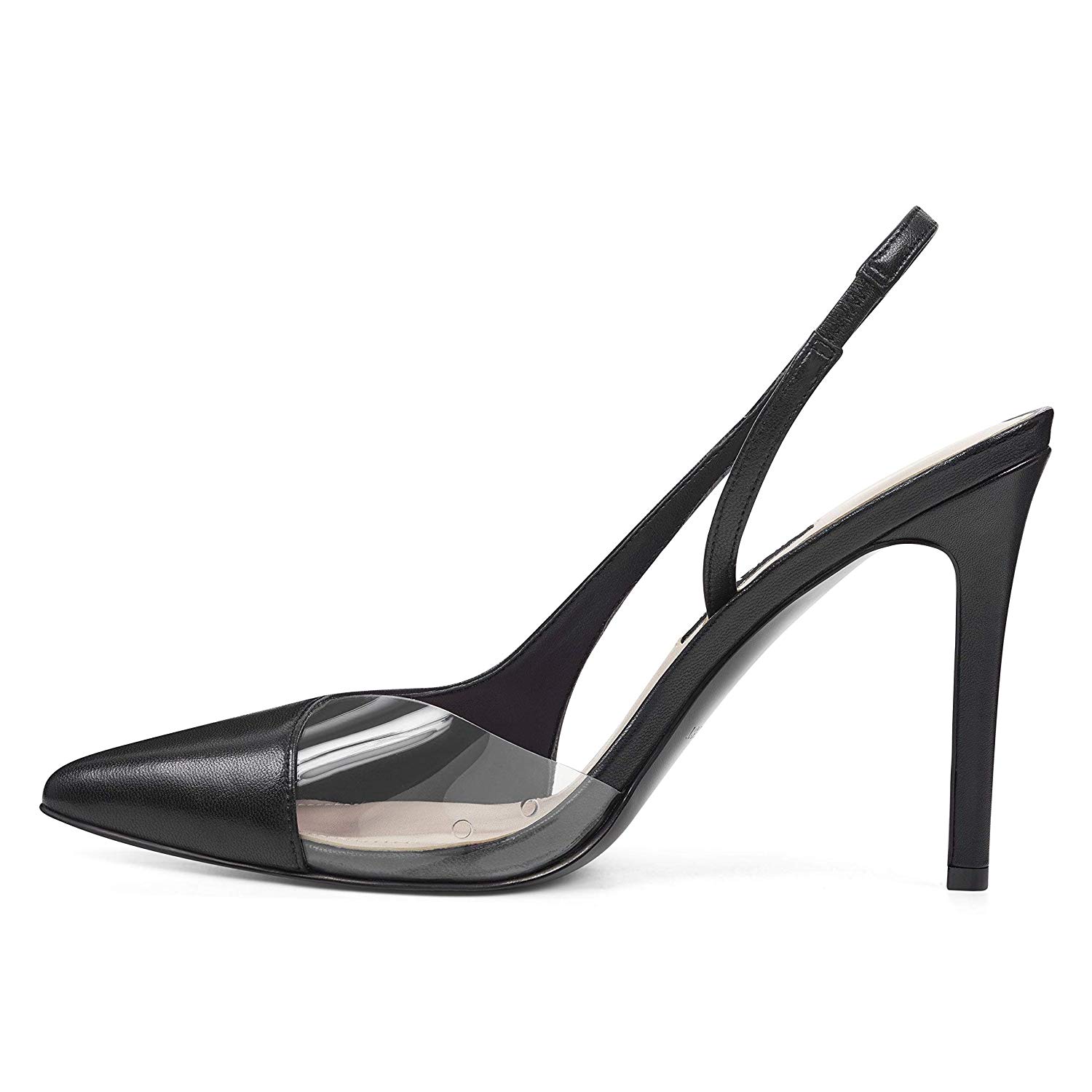 nine west toffee vinyl slingback pumps