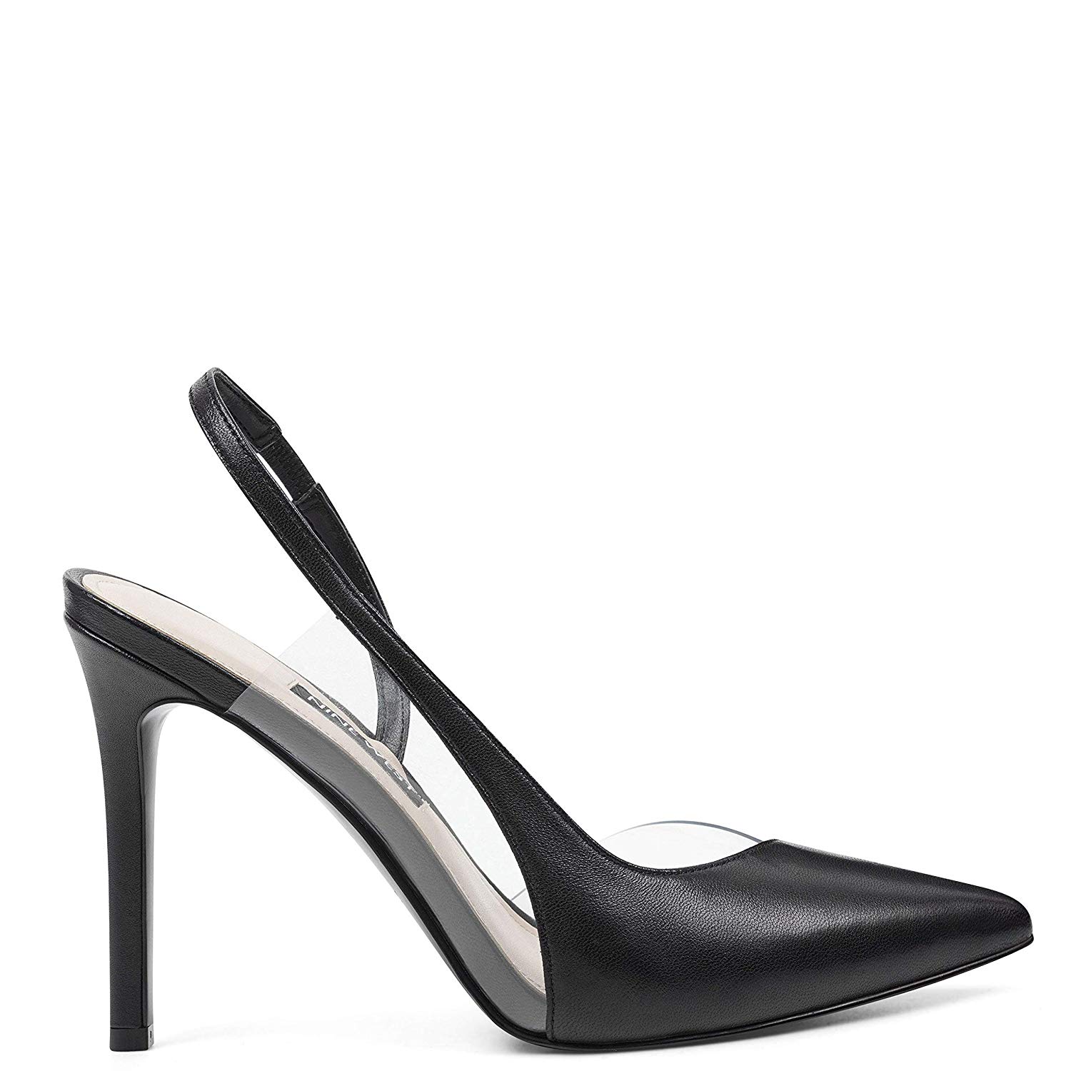 nine west toffee vinyl slingback pumps