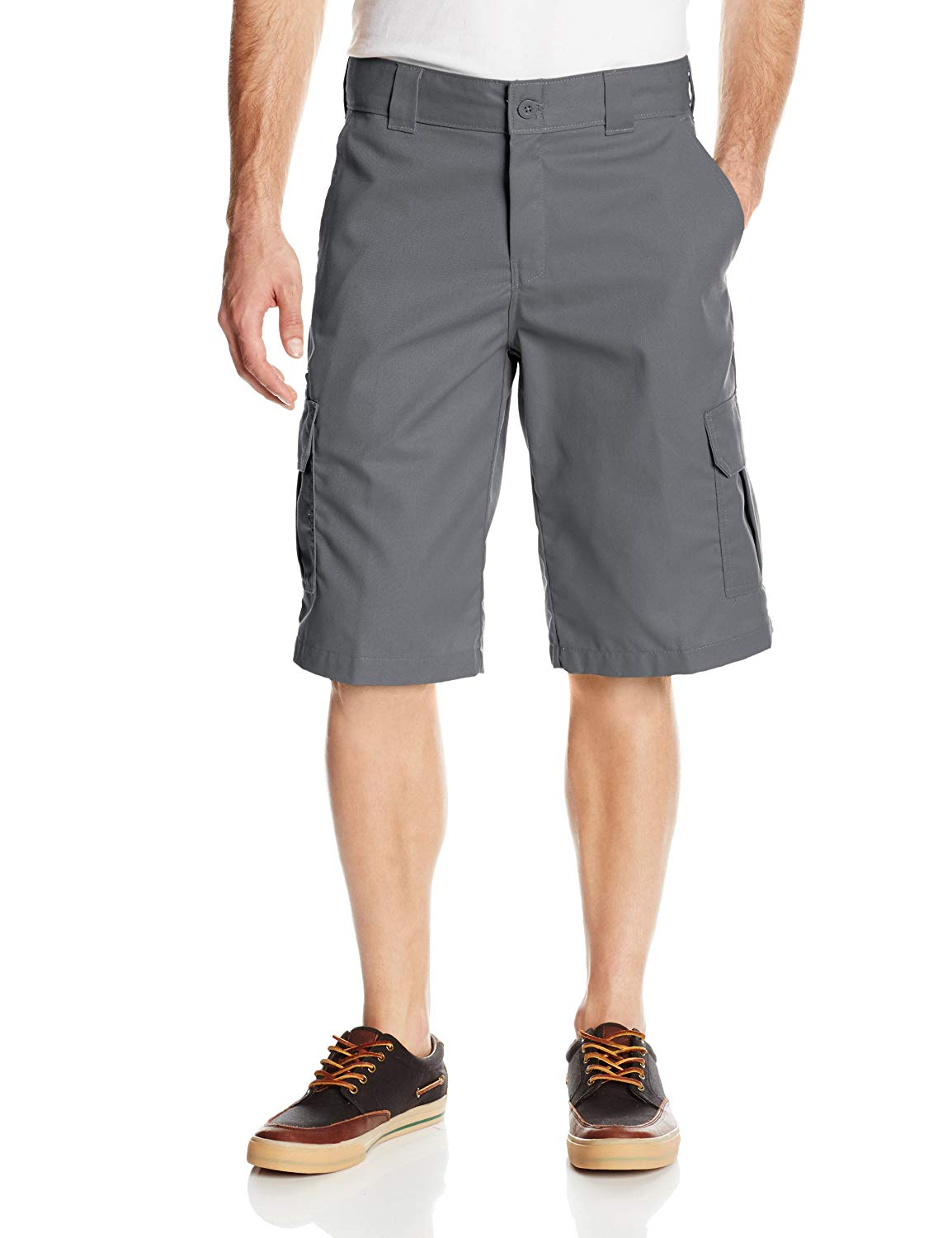 Men's 13 Inch Relaxed Fit Stretch Twill Cargo Short,, Charcoal, Size 44 ...