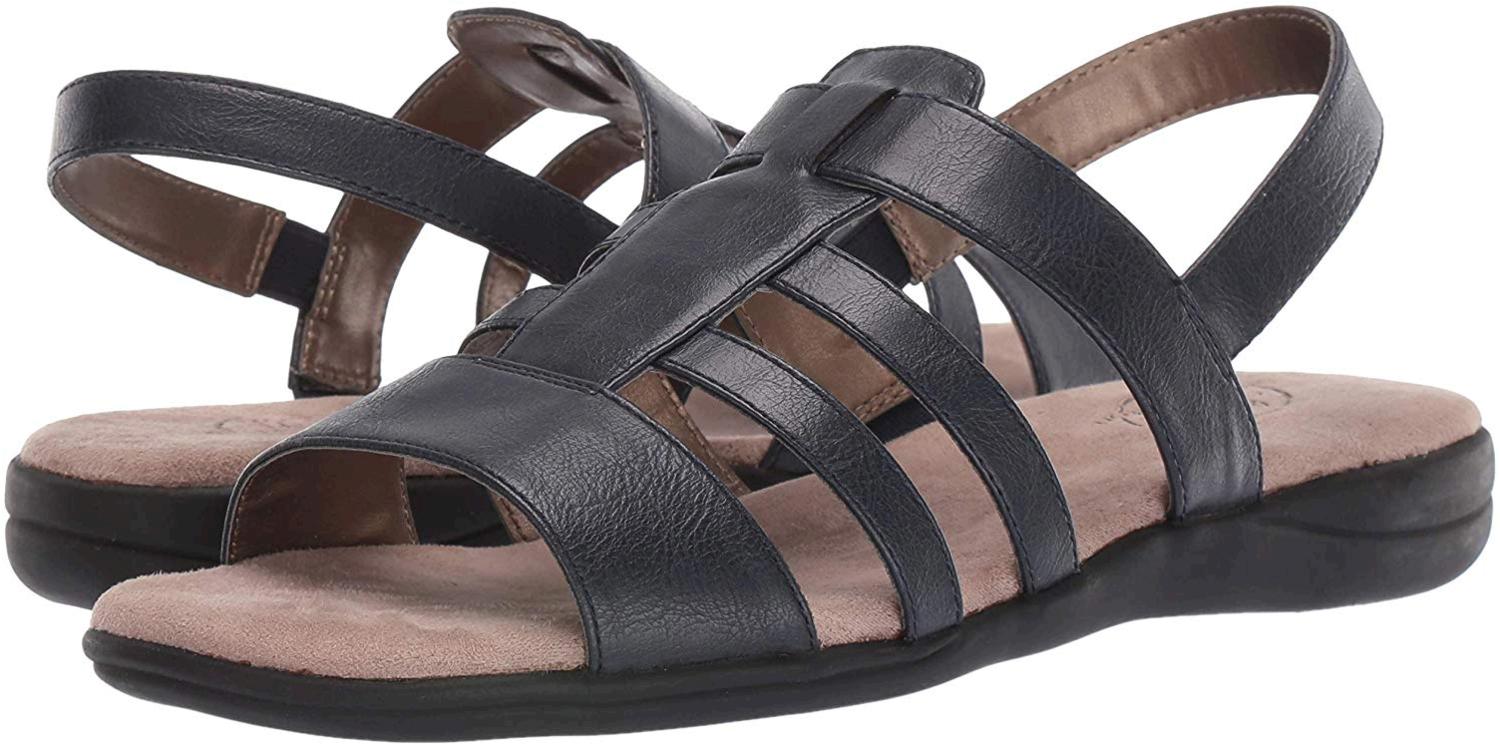 LifeStride Womens Flat Sandals In Blue Color, Size 5 YMR | EBay