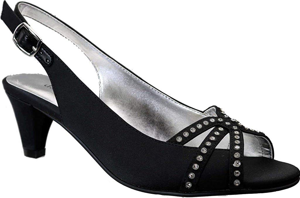David Tate Womens Regal Fabric Open Toe Special Occasion
