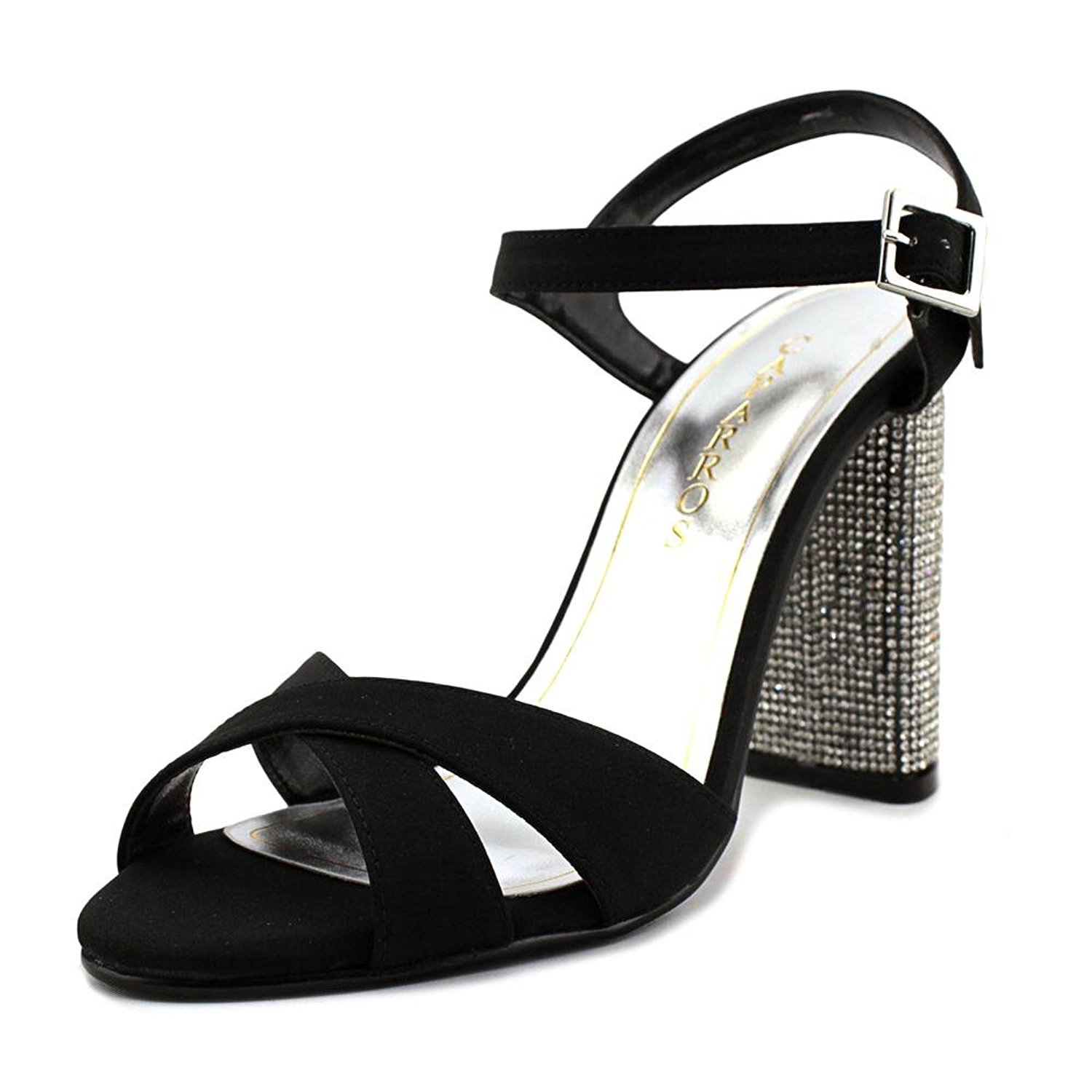 Caparros Womens Heeled Sandals in Black Color, Size 8.5