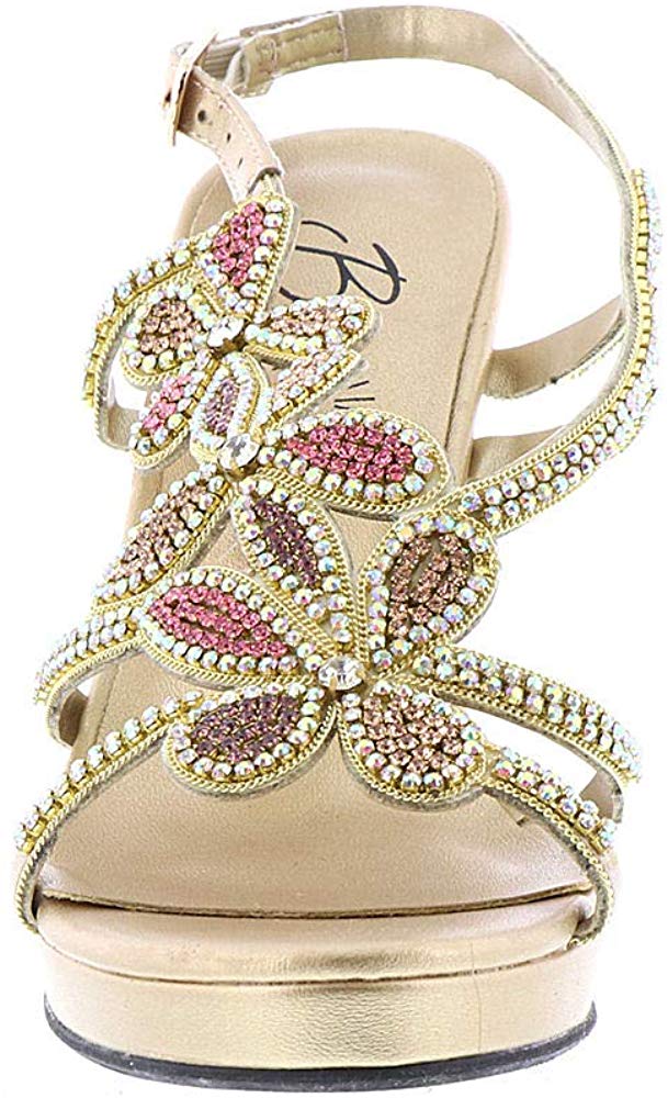 Beacon Womens Heeled Sandals in Gold Color, Size 12 YOM eBay