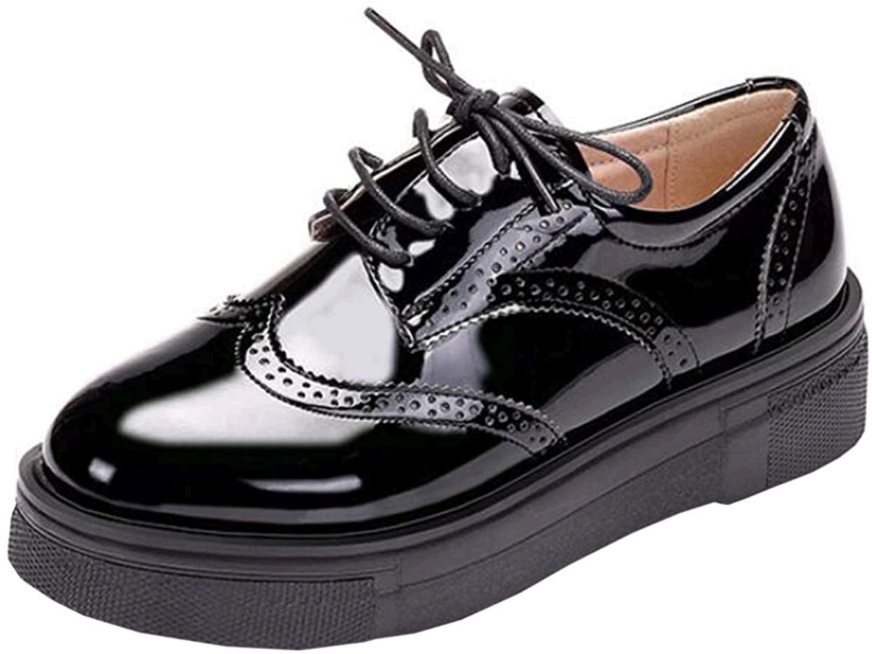 DADAWEN Womens Oxfords in Black Color, Size 8.5 ONP eBay