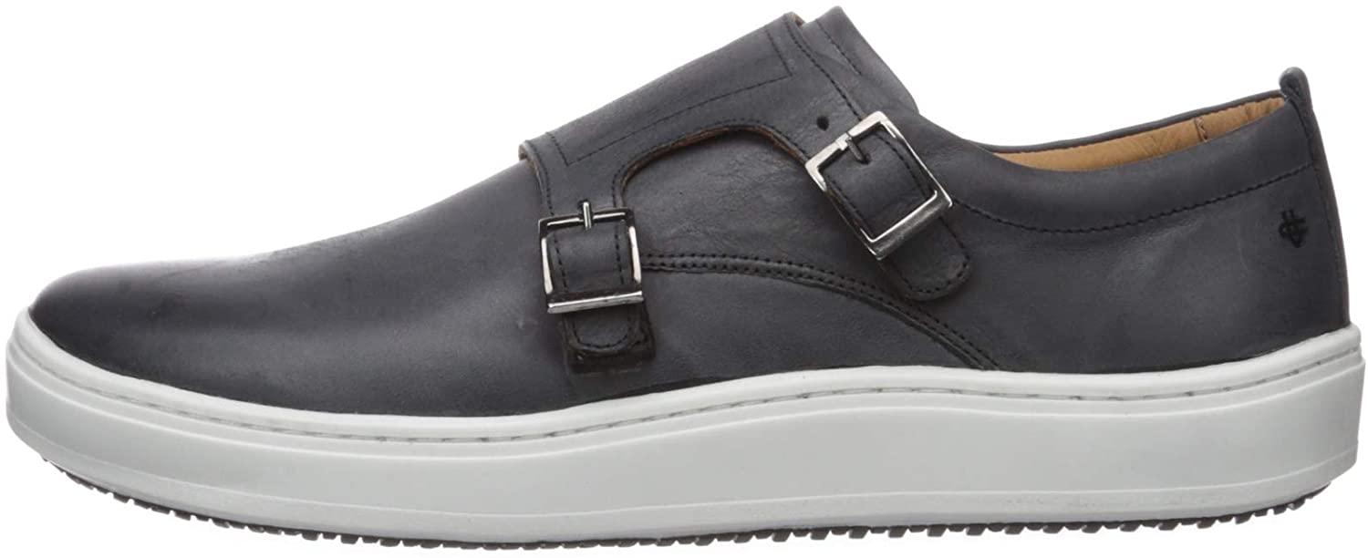 New Mens Leather Line Diamond Shimmer Slip on Designer Style Loafers Black White 