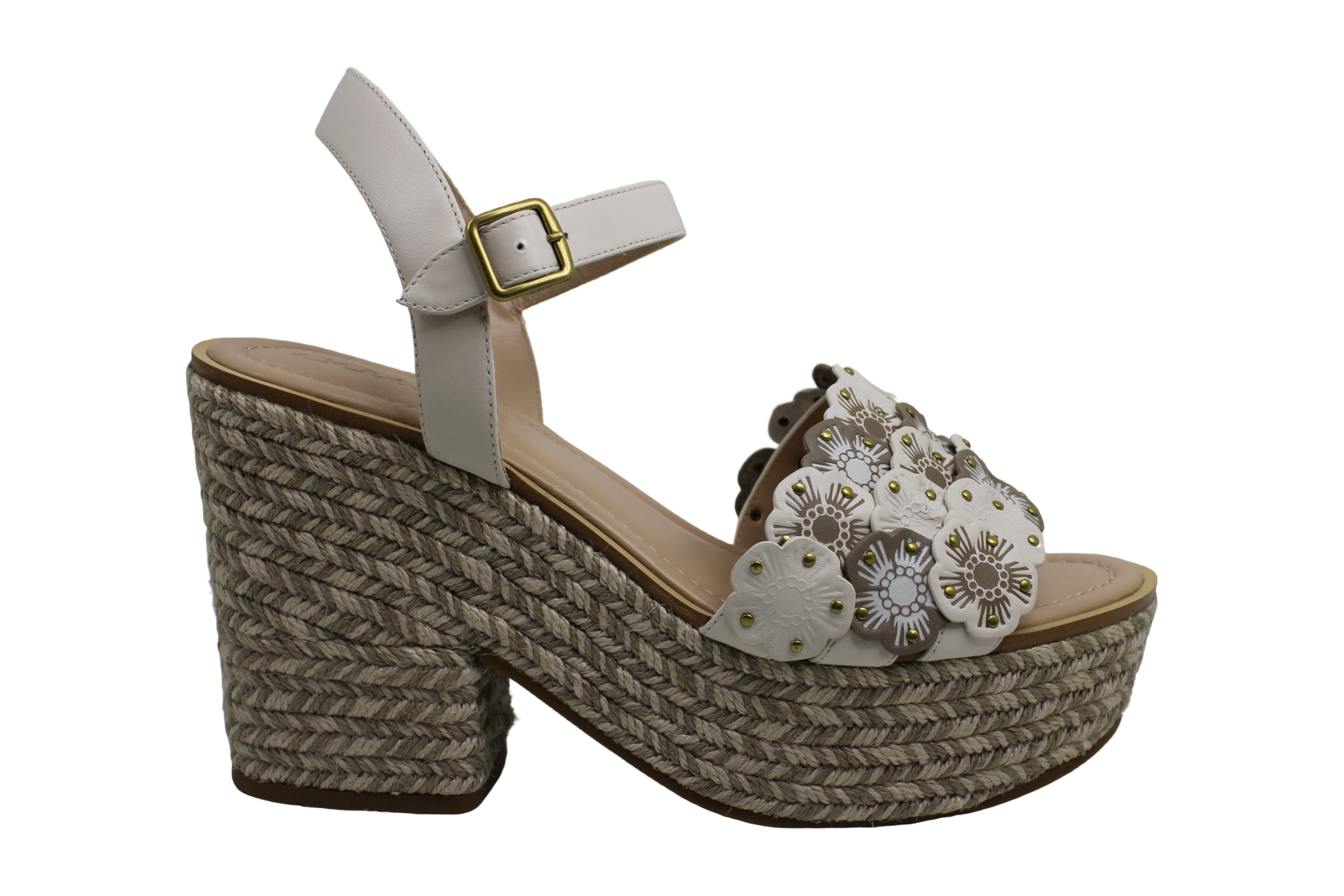 Coach Womens Heeled Sandals in Beige Color, Size 10 GQI 192643727304 eBay