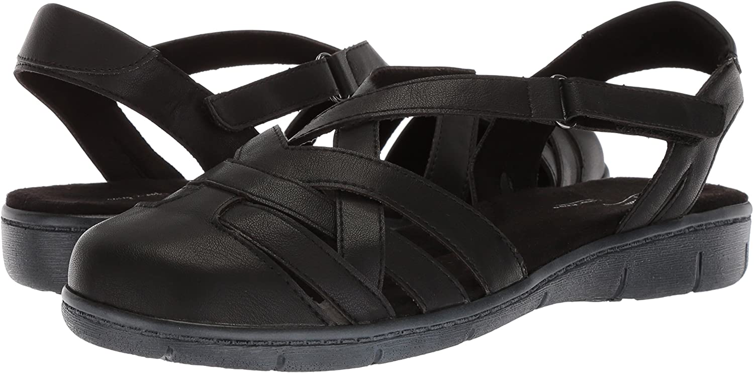 Easy Street Womens Flat Sandals in Black Color, Size 9.5 YCG | eBay