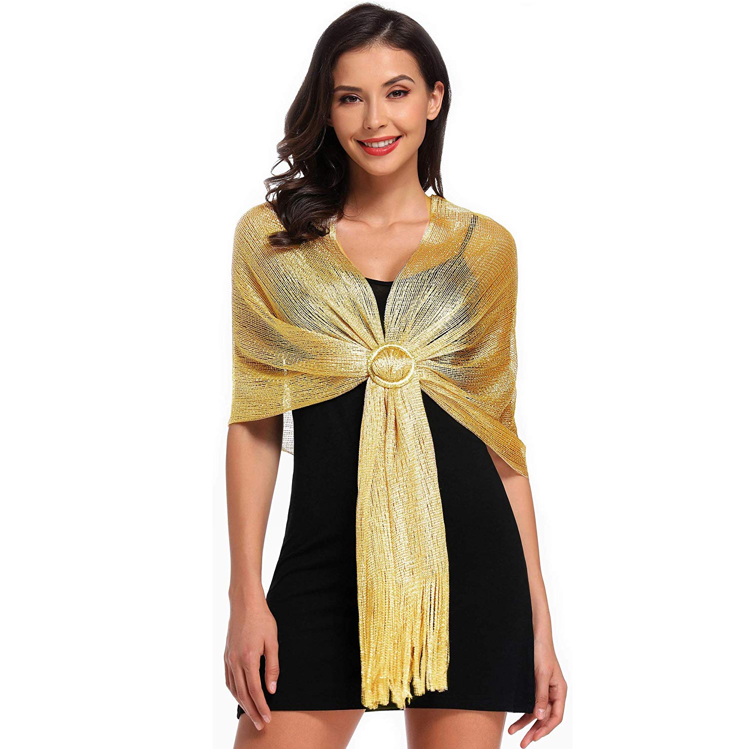 gold shawls for dresses