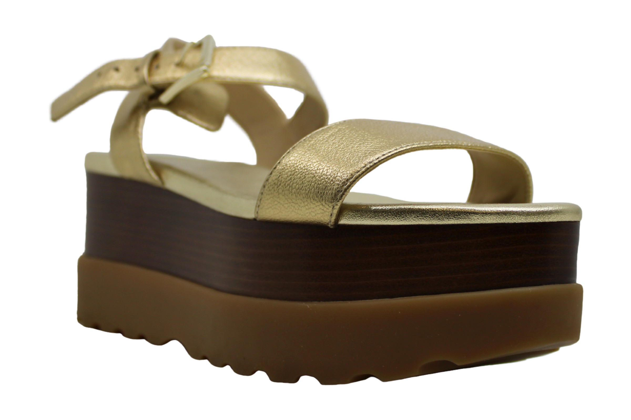 Michael Kors Womens Platform Sandals in Gold Color, Size 8.5 MOA