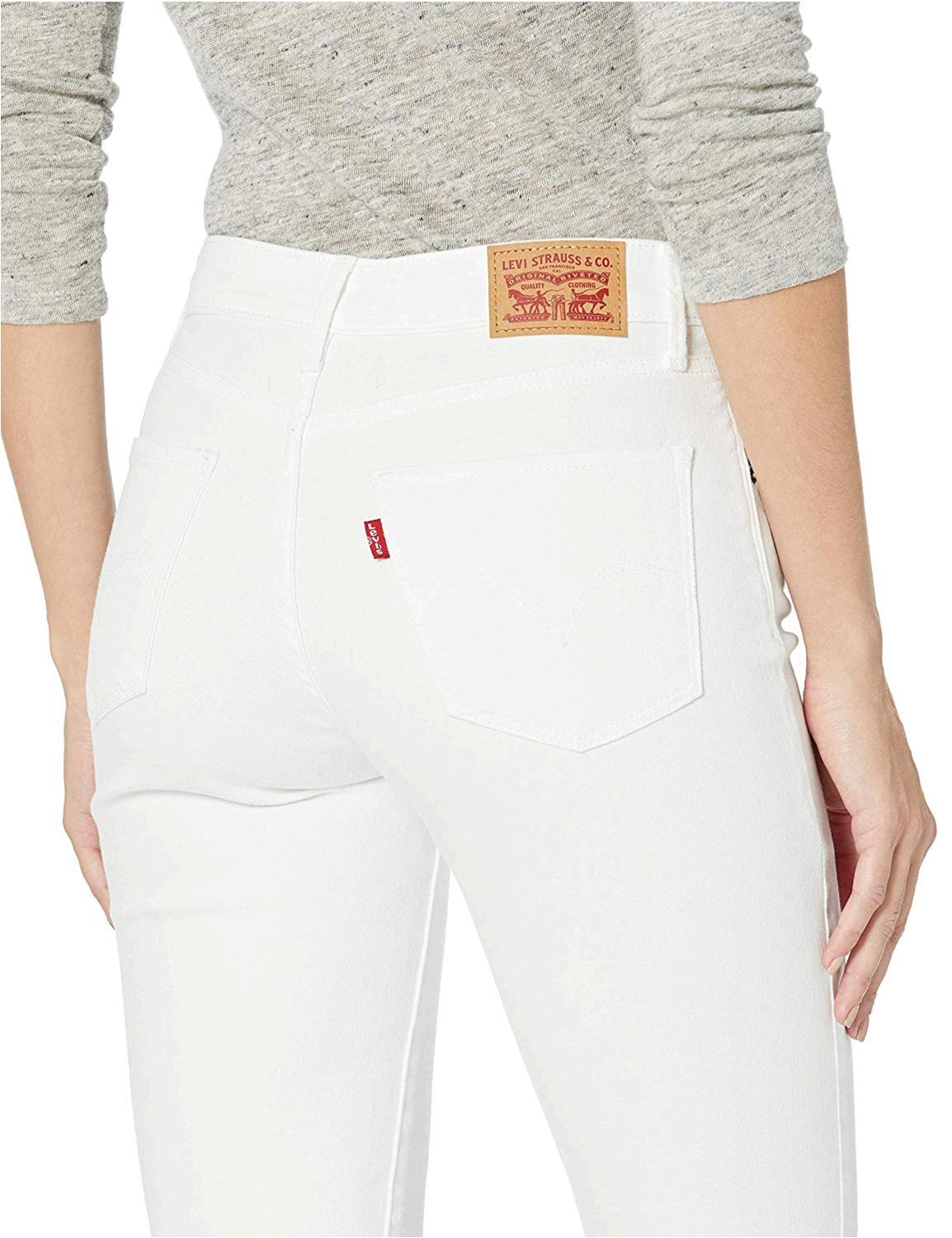 white jeans short length