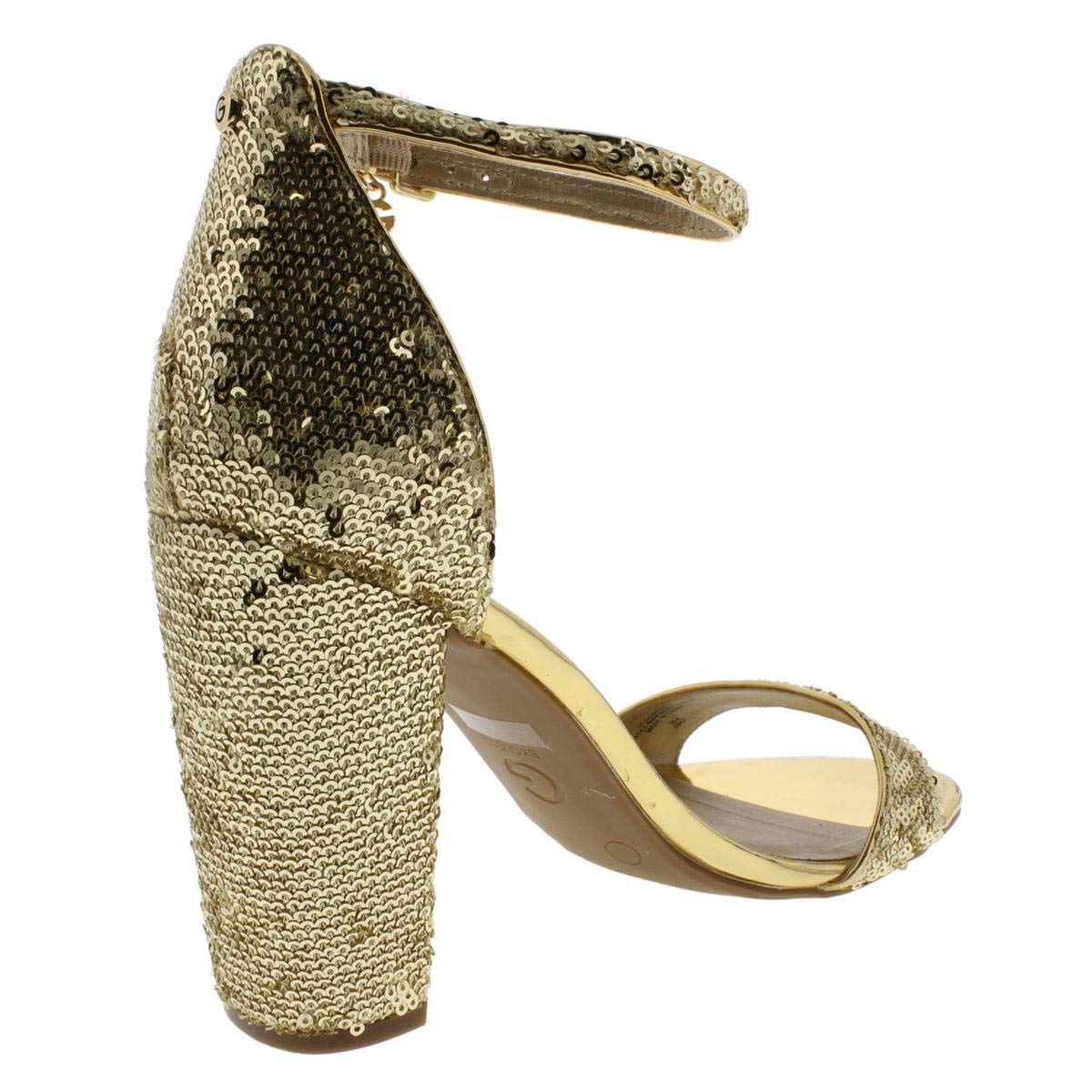 guess gold flat sandals