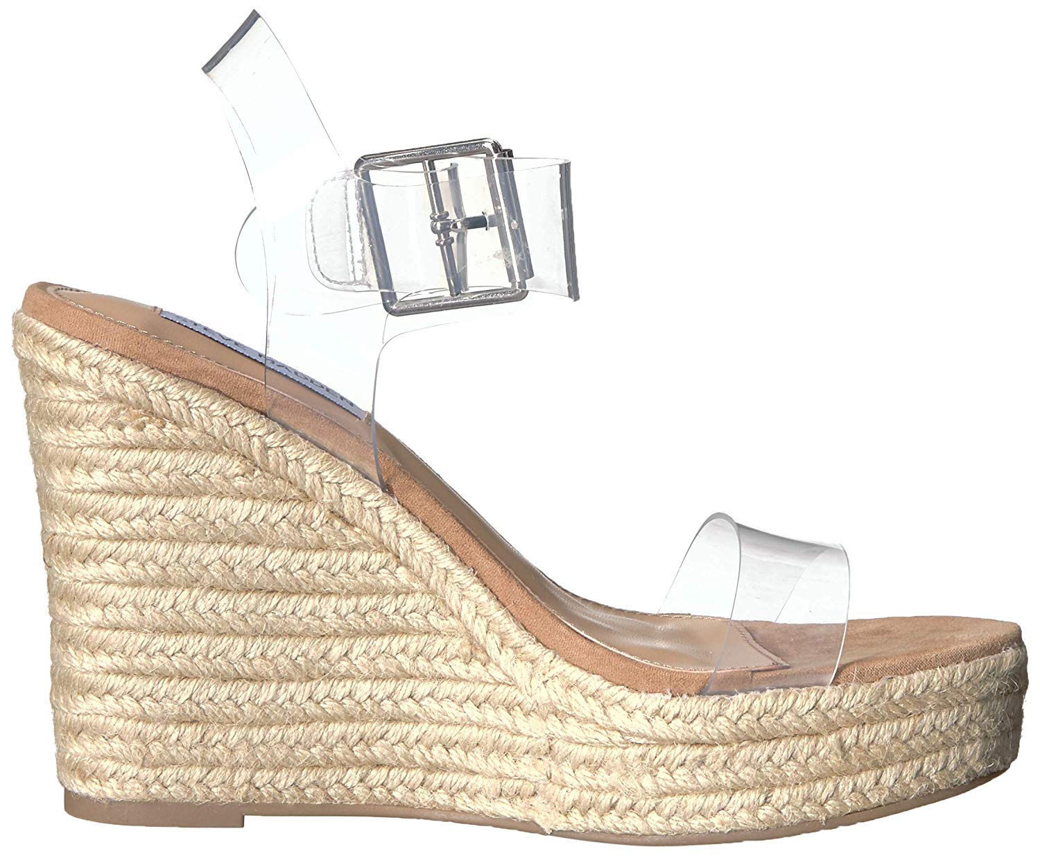 steve madden clear strap flat sandals