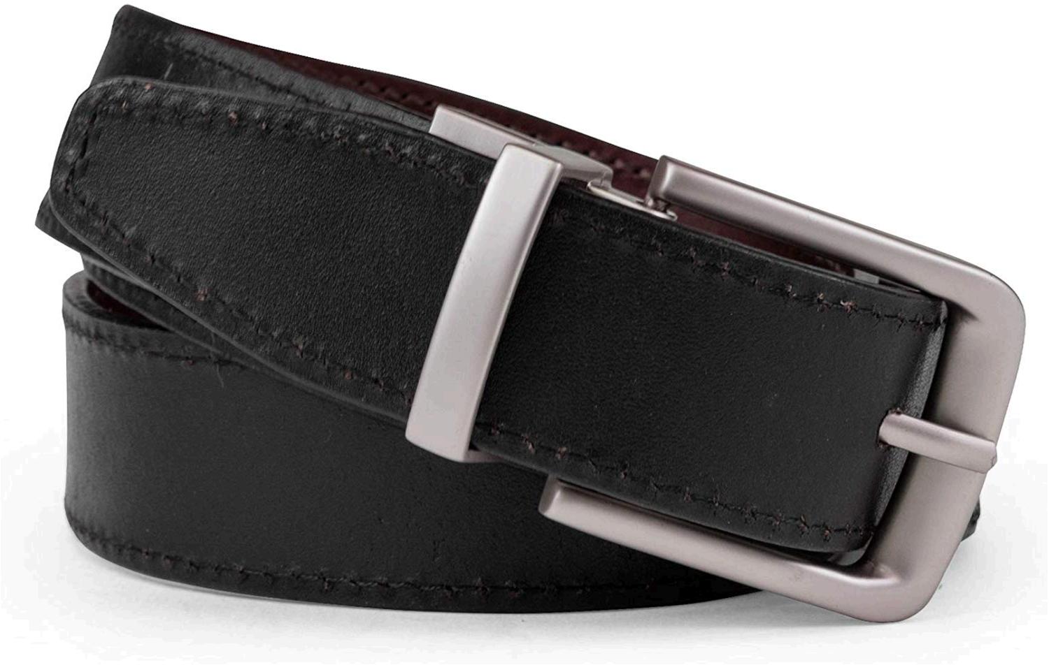 timberland men's classic leather belt reversible from brown to black