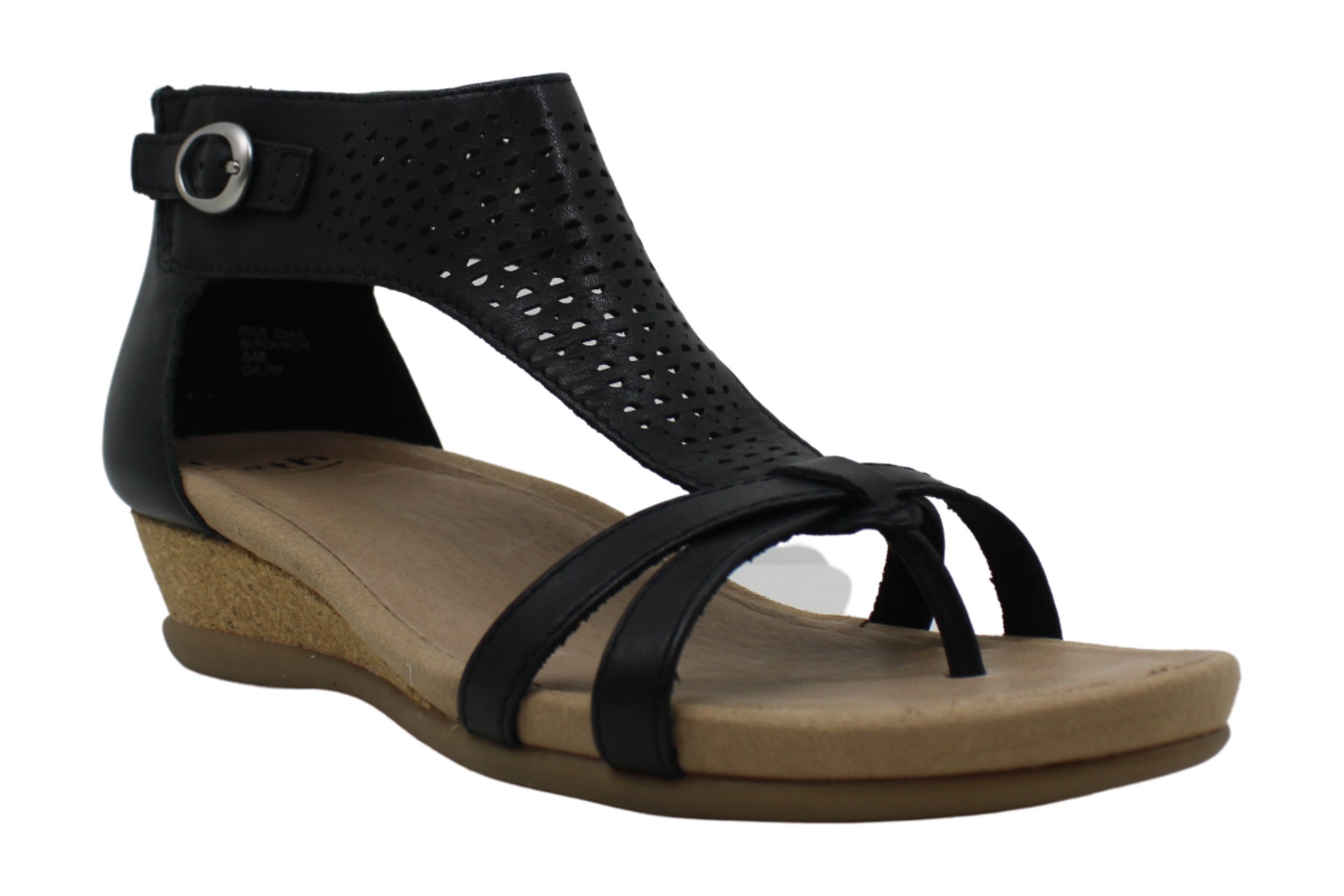 Earth Women's Shoes Pisa Olea Leather Split Toe Casual T-Strap, Black ...
