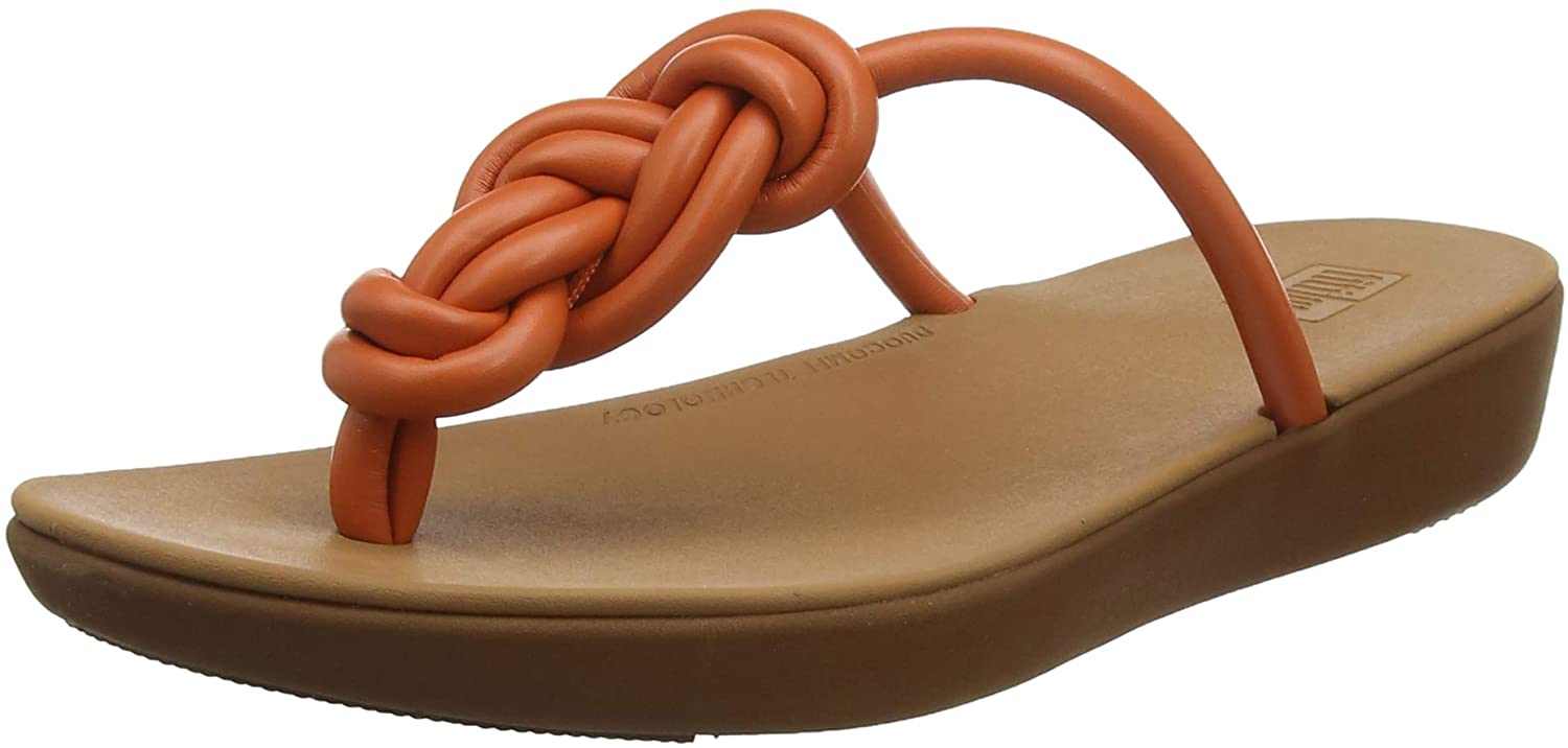 ladies orange flip flops