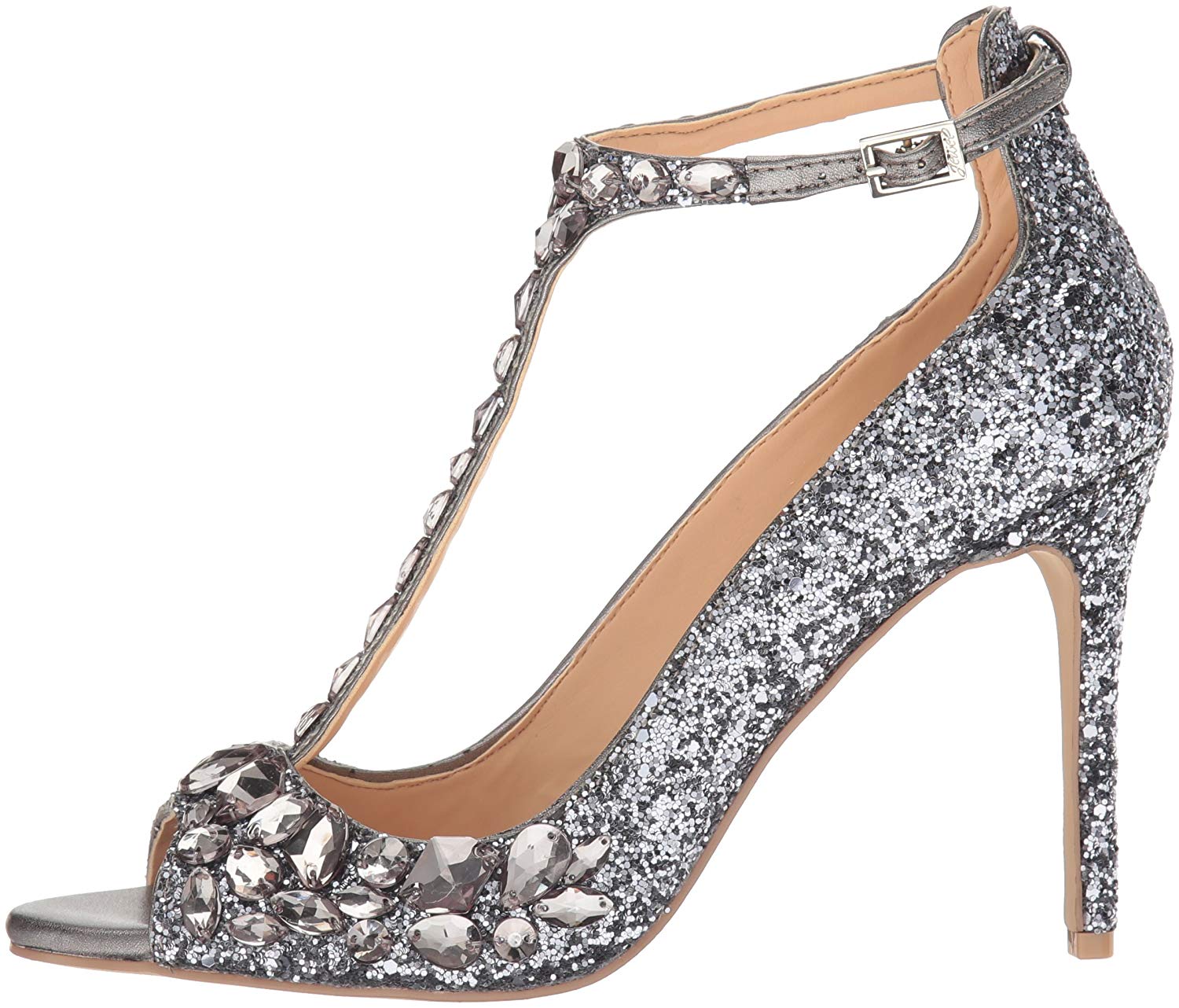 conroy metallic glitter evening shoe