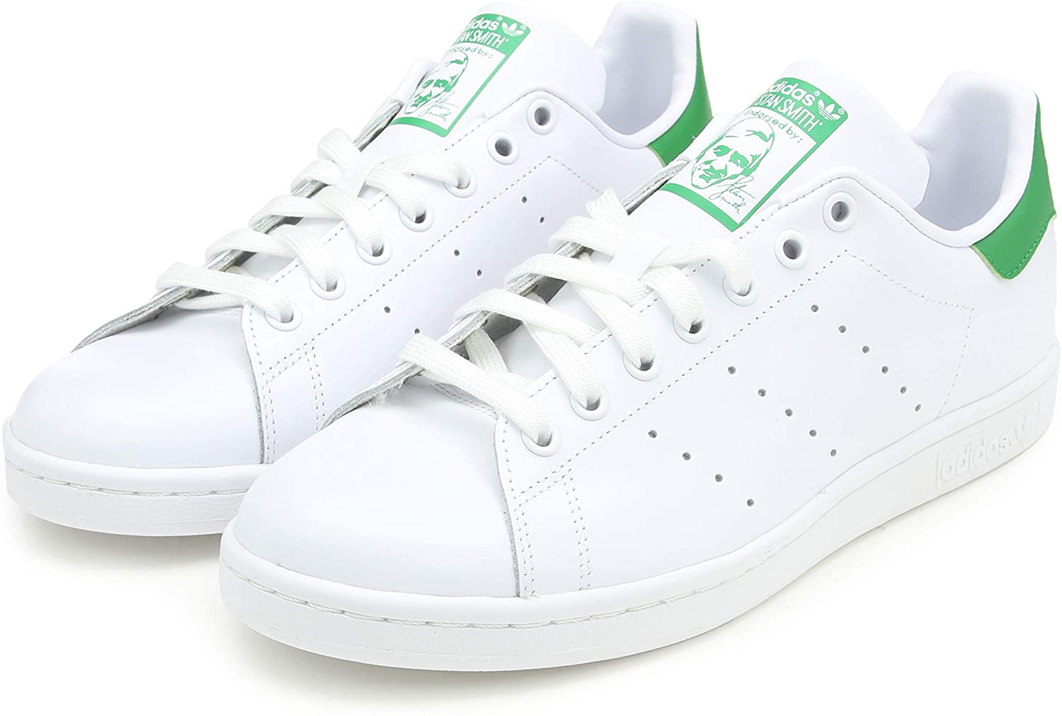 Adidas Mens Stan Smith Low Top Lace Up Fashion Sneakers, Green, Size 6. 