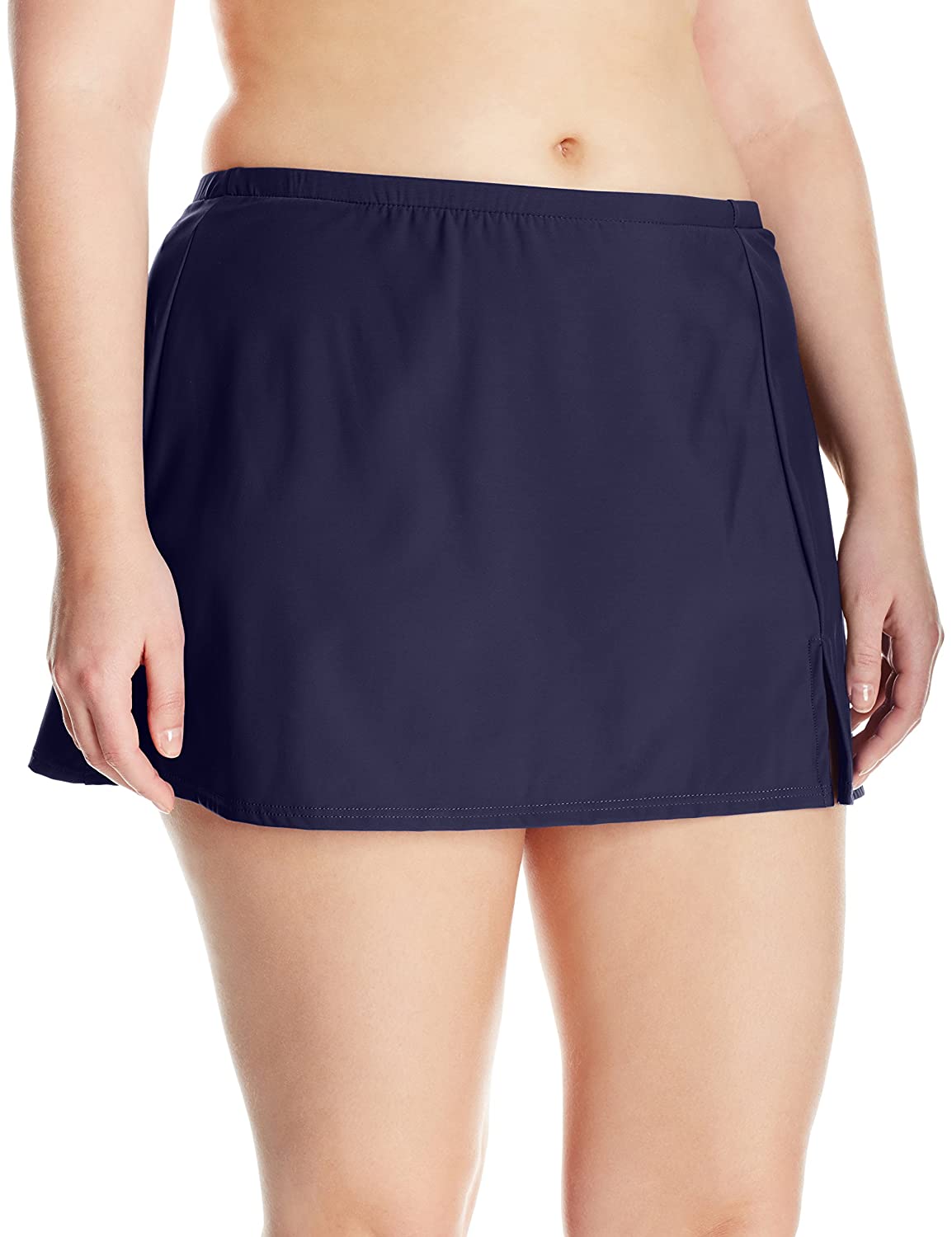 Penbrooke Women's Swimwear Navy Blue Size 18w Plus Swim Skirt Slit #306 ...
