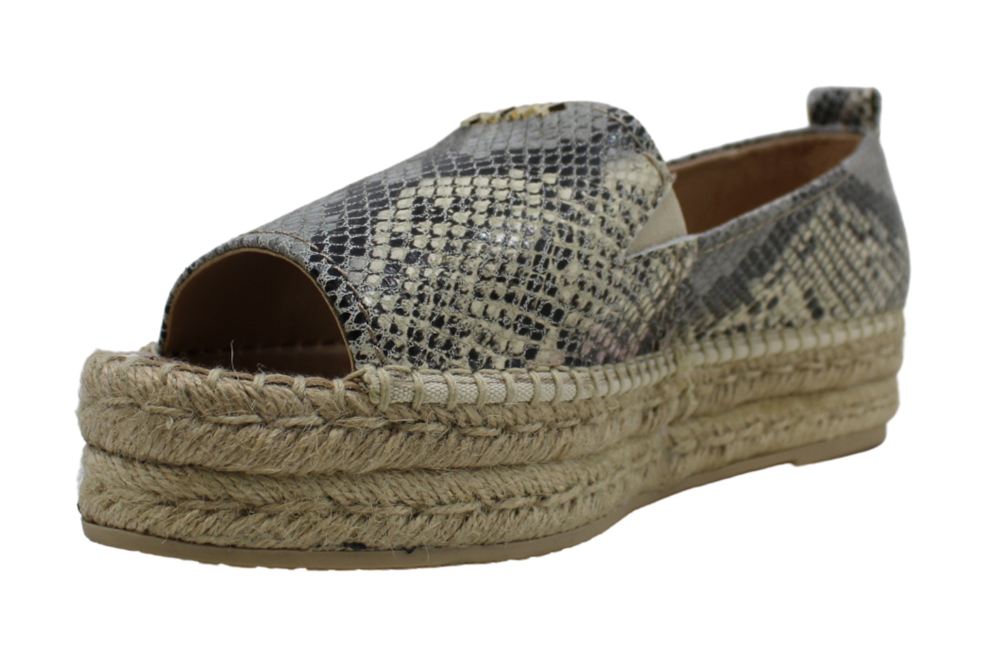 DKNY Womens Mer Leather Peep Toe Casual Espadrille Sandals