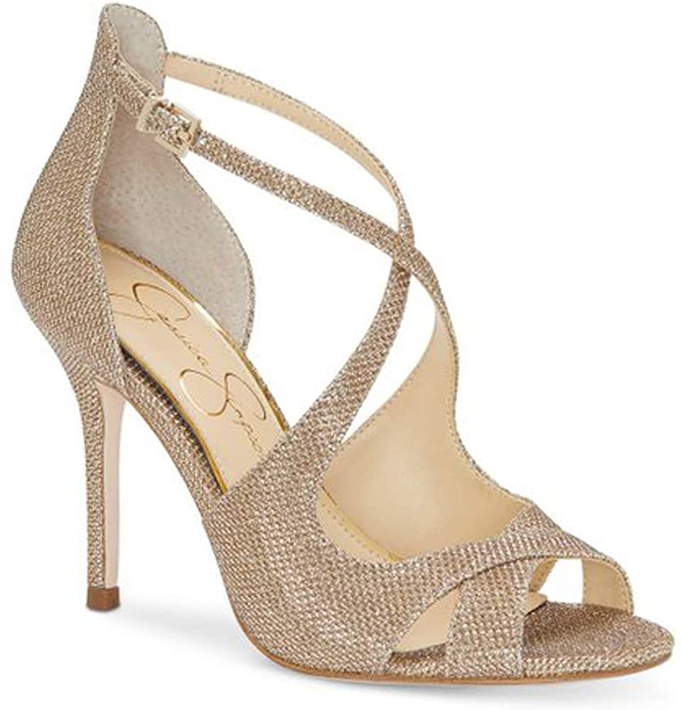Jessica Simpson Womens Heeled Sandals in Gold Color, Size 5 GOT | eBay
