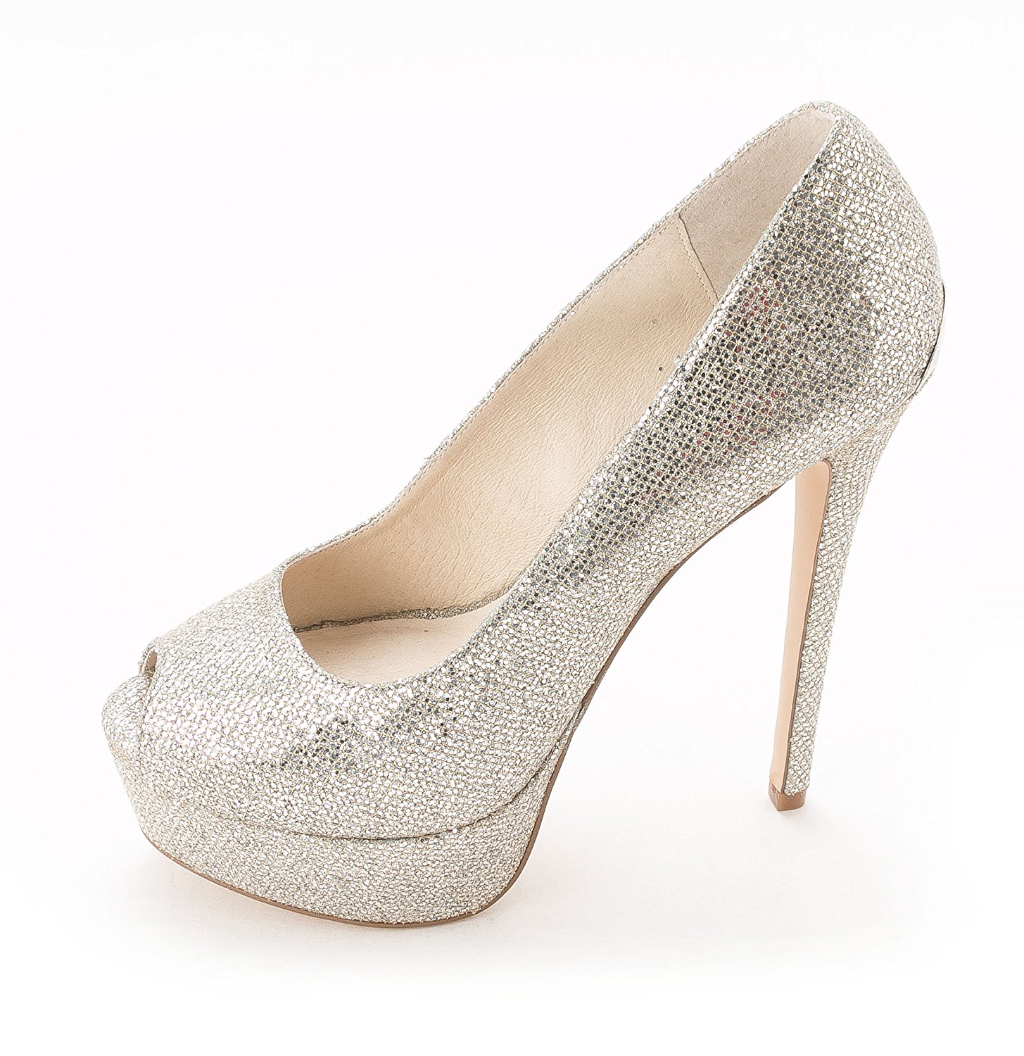 michael kors silver evening shoes