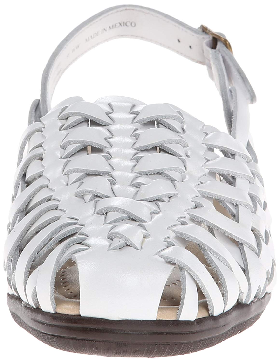 white flat sandals size 11