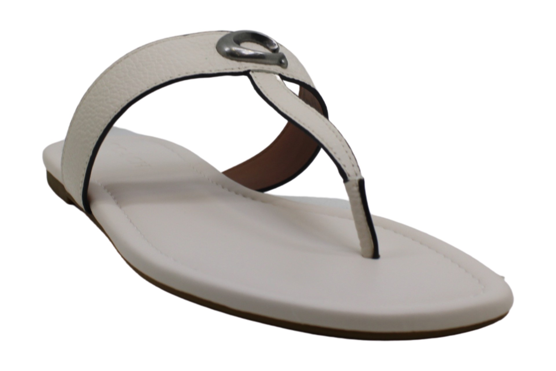 Coach Womens Flat Sandals in White Color, Size 8.5 BIB eBay