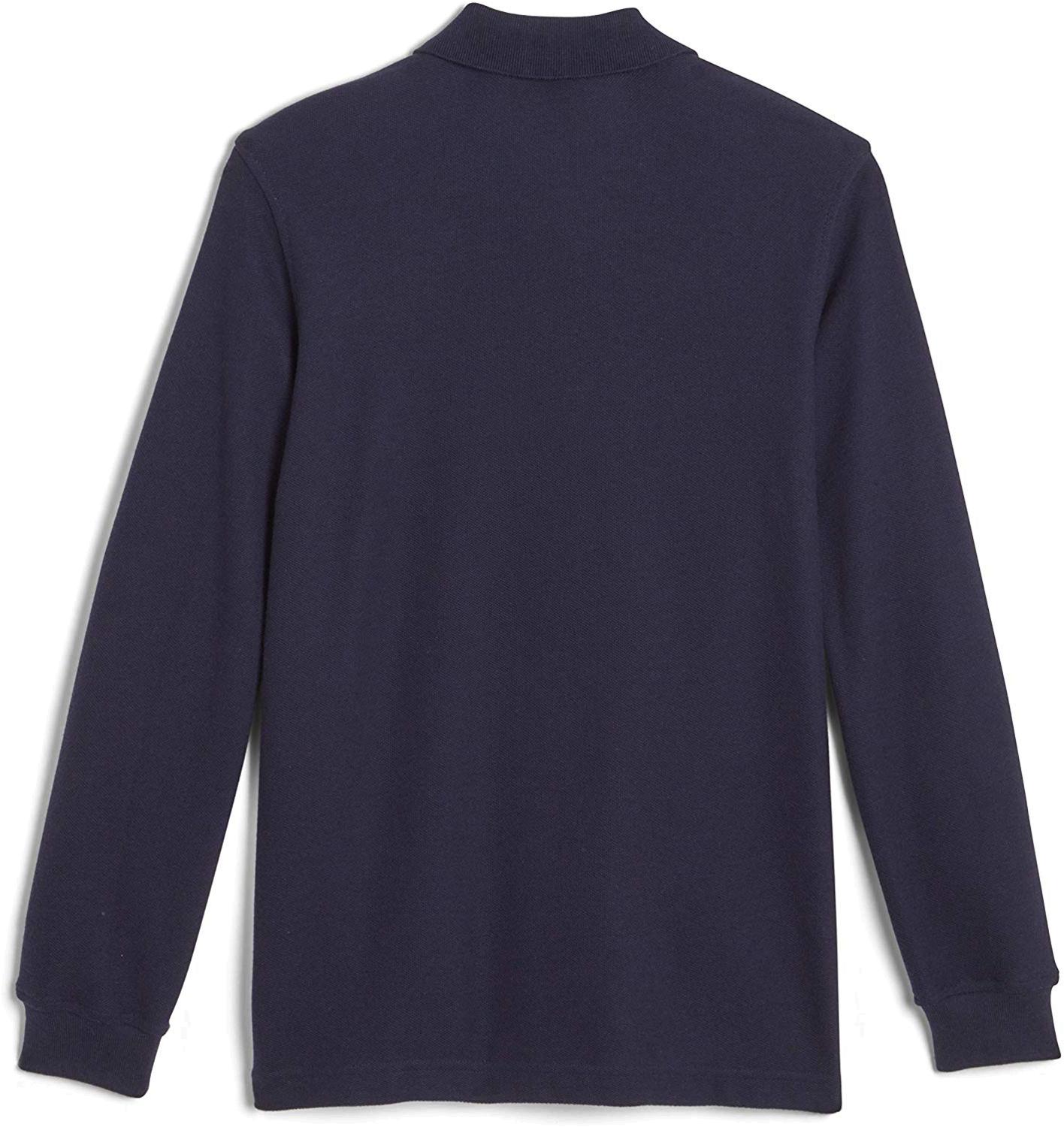 Boys' Long-Sleeve Pique Polo Shirt, Navy,, Navy, Size 14 / 16 HDjx | eBay