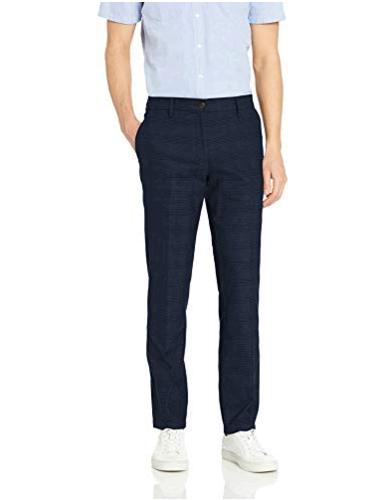 Khaki Goodthreads Men/'s Slim-Fit Wrinkle-Free Dress Chino Pant, Size 34W x 30L