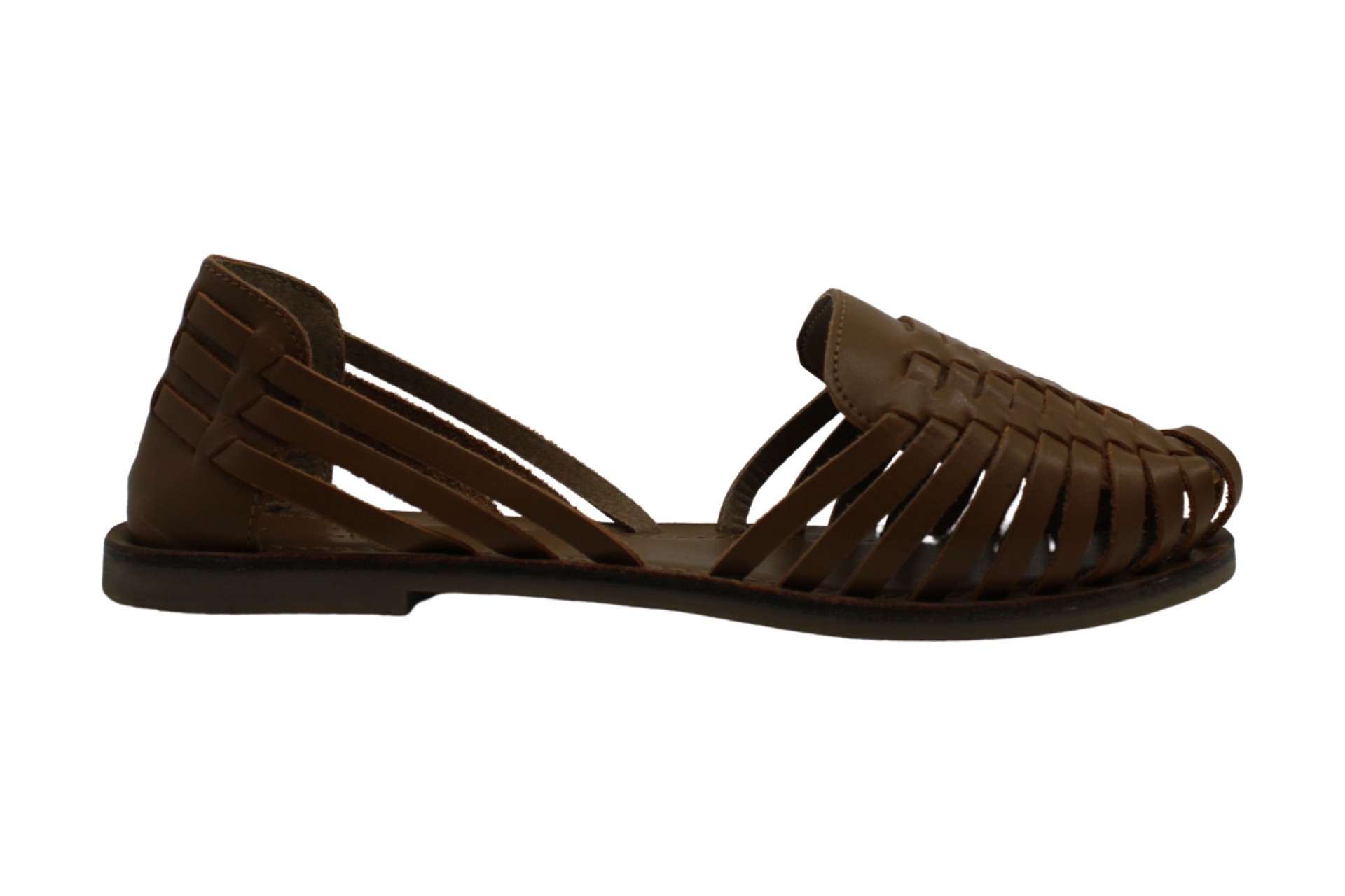 ladies tan flat sandals