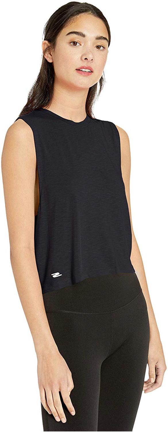 athletic crop tank top