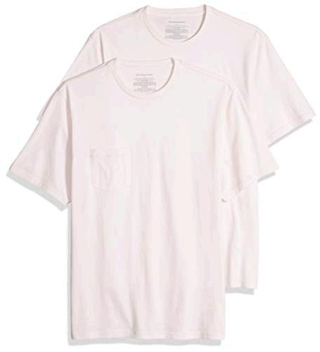 Essentials Men's Slim-Fit Short-Sleeve Crewneck Pocket T-Shirt Pack of 2 