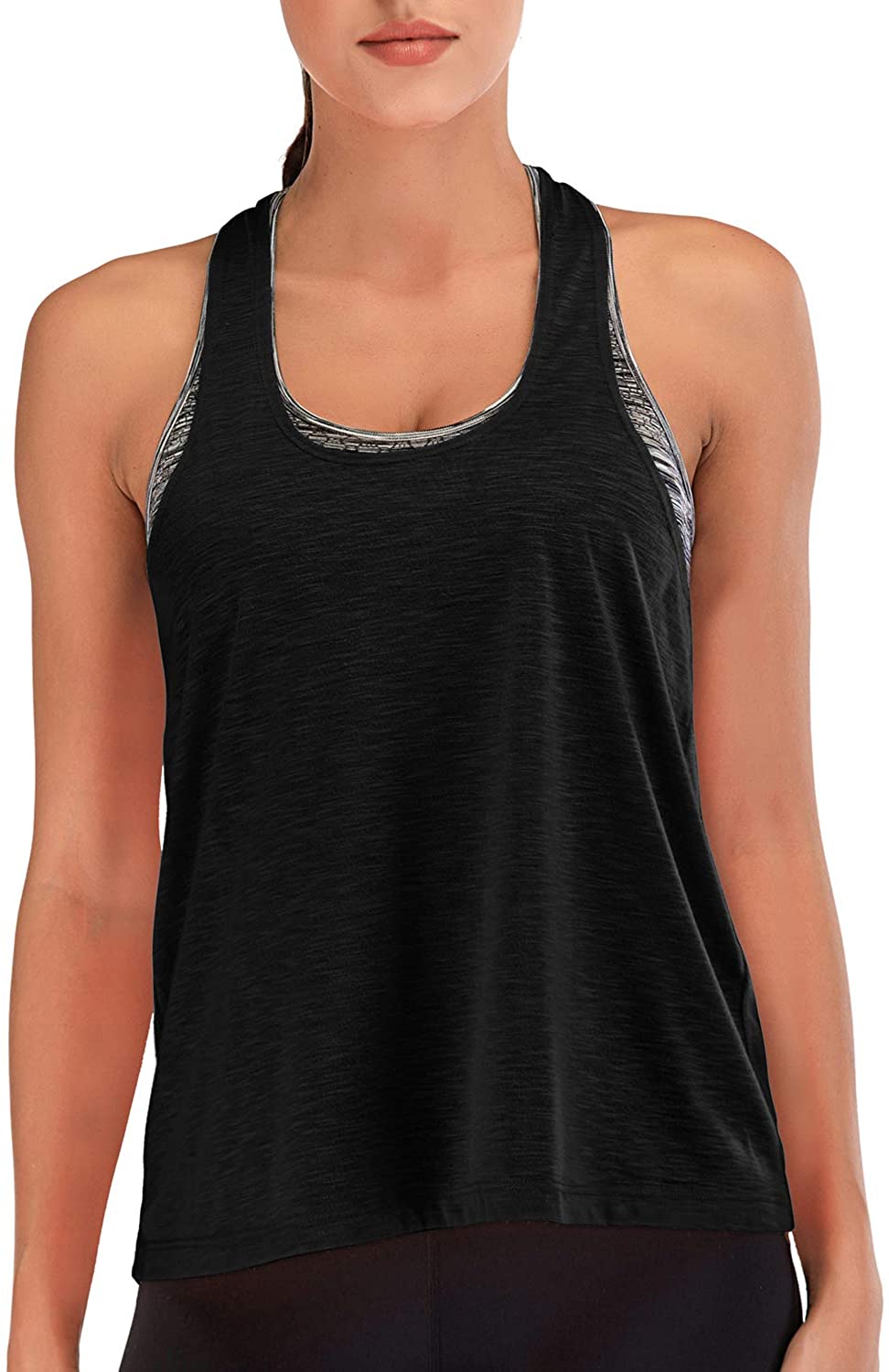 Workout Tank Tops for Women with Built in Bra Tanks
