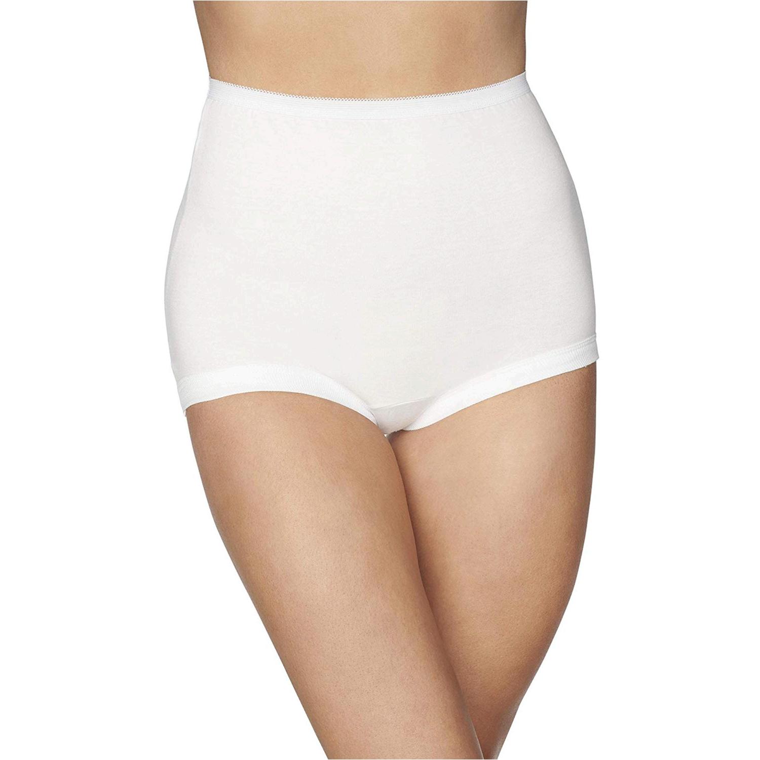 Women S Lollipop Plus Size Cuff Leg Brief Panties White Size EBay