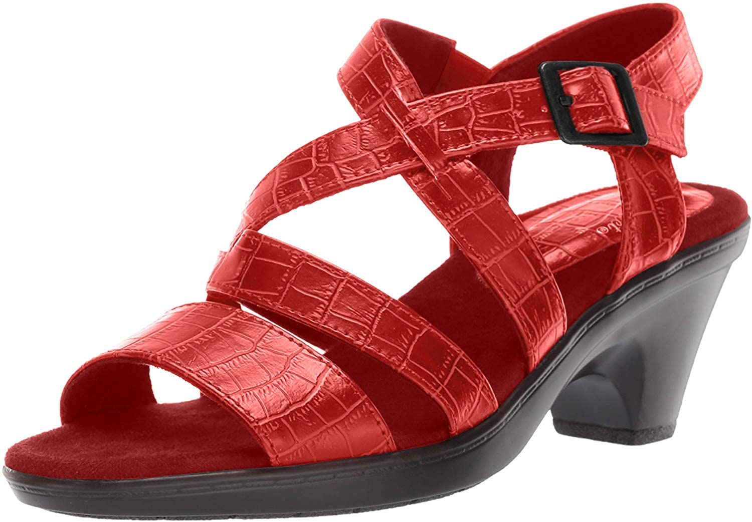 easy-street-womens-flat-sandals-in-red-color-size-8-5-nbj-ebay