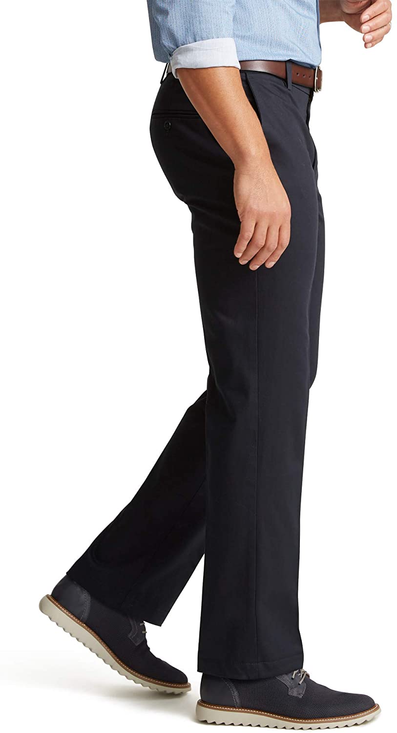 Docker's Men's Straight Fit Signature Khaki Lux Cotton, Blue, Size 36W ...
