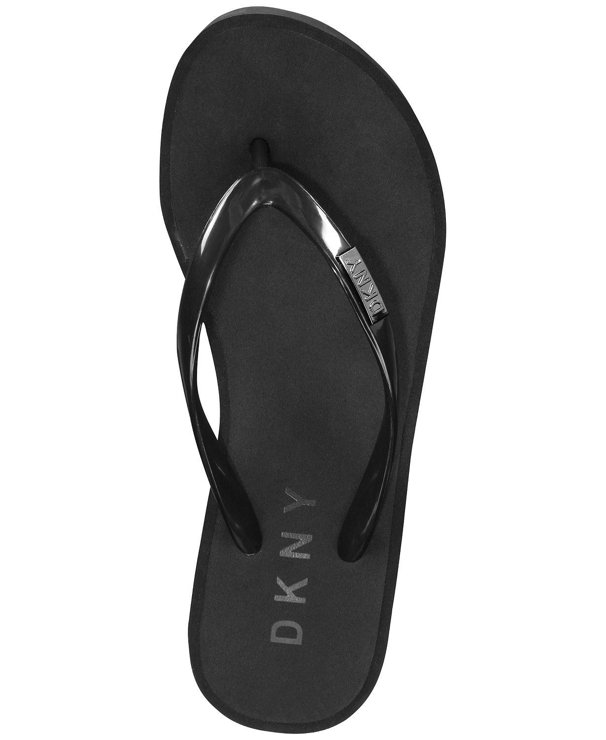 DKNY Womens Flip Flops in Black Color, Size 9 AOO | eBay