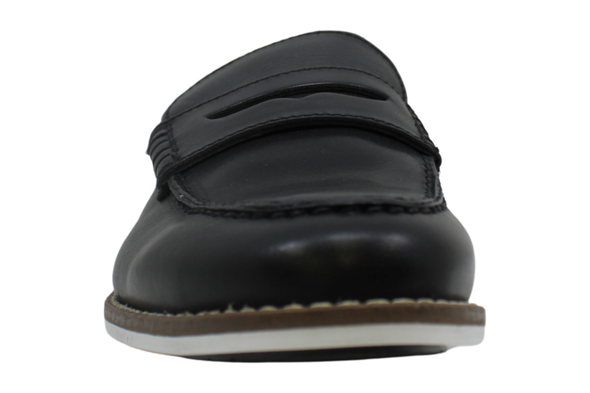 Alfani Mens Wagner Leather Closed Toe Slip On Shoes, Black