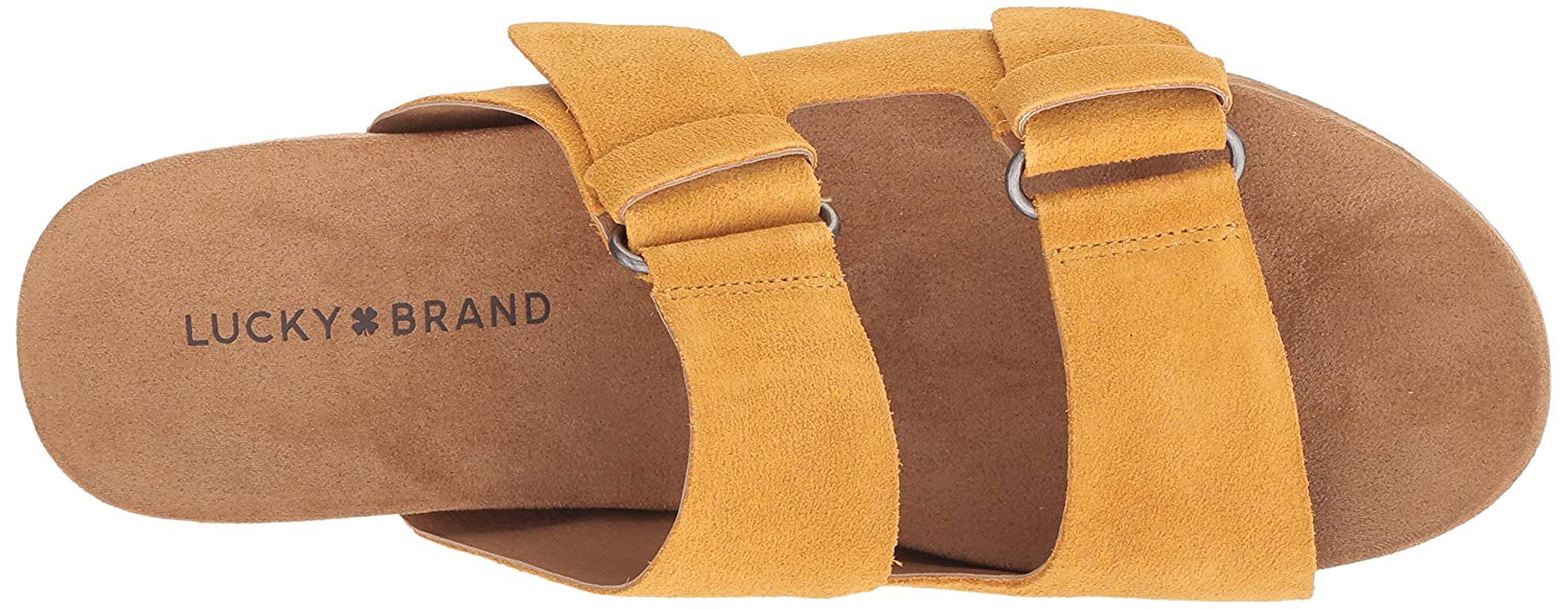 branded flat sandals