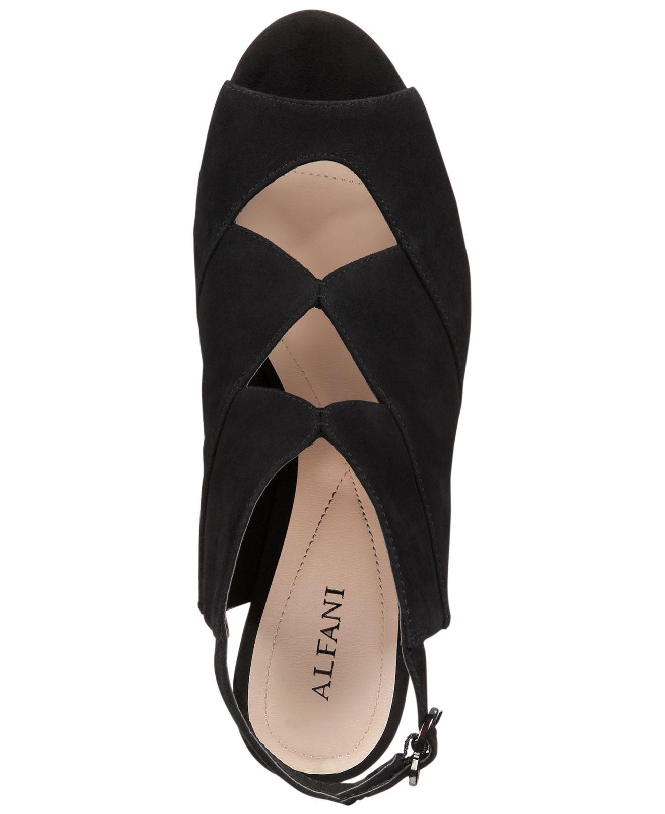 alfani black sandals