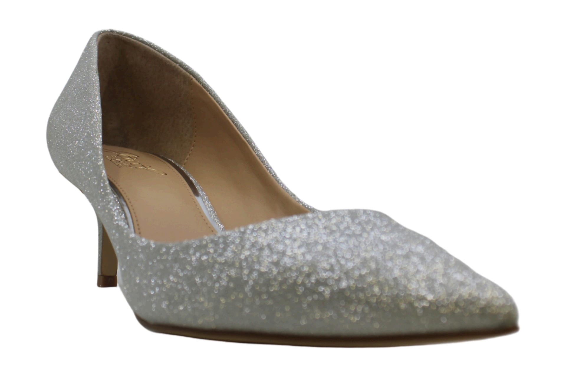 badgley mischka silver flats