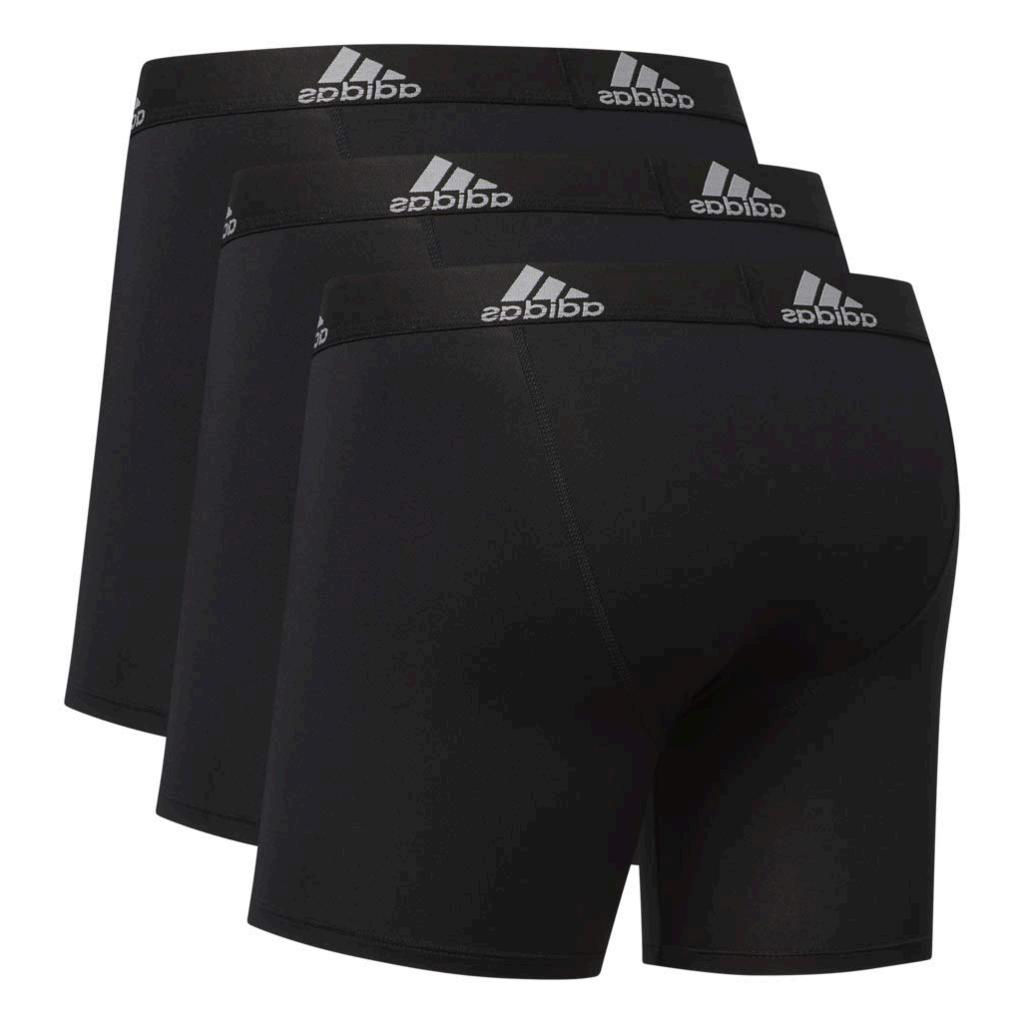 adidas Men's Climalite Boxer Briefs Underwear (3Pack),, Black, Size